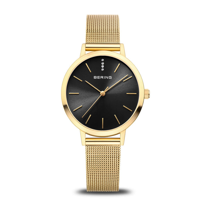 Bering Classic Polished Yellow Gold Quartz Watch 13434-332