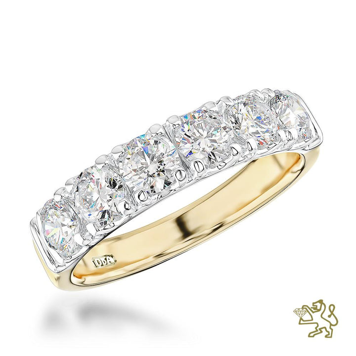 Skye Eternity Bridal 1.14ct Diamond Yellow Gold/Platinum Ring