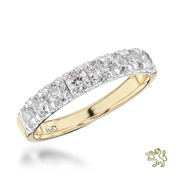 Skye Eternity Bridal 0.78ct Diamond Yellow Gold/Platinum Ring