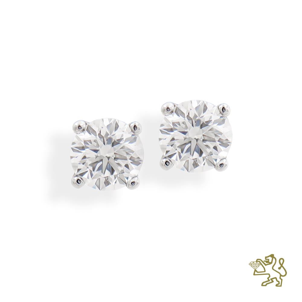 Windsor 0.51ct Diamond Platinum Earrings - Michael Jones Jeweller