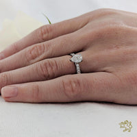 Skye Classic Pear Solitaire 0.40ct E VS2 Diamond Platinum Ring - Michael Jones Jeweller