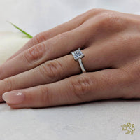Classic Princess Solitaire 0.70ct F VS1 Diamond Platinum Ring