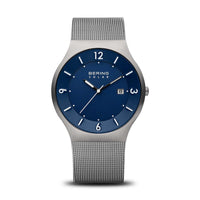 Bering Solar Brushed 40mm Blue Watch 14440-007