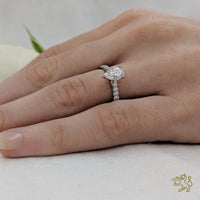 Skye Classic Pear Solitaire 0.50ct D VS1 Diamond Platinum Ring