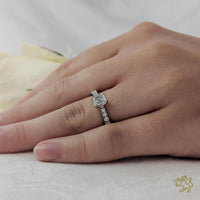Skye Classic Emerald Solitaire 0.40ct D VS2 Diamond Platinum Ring - Michael Jones Jeweller