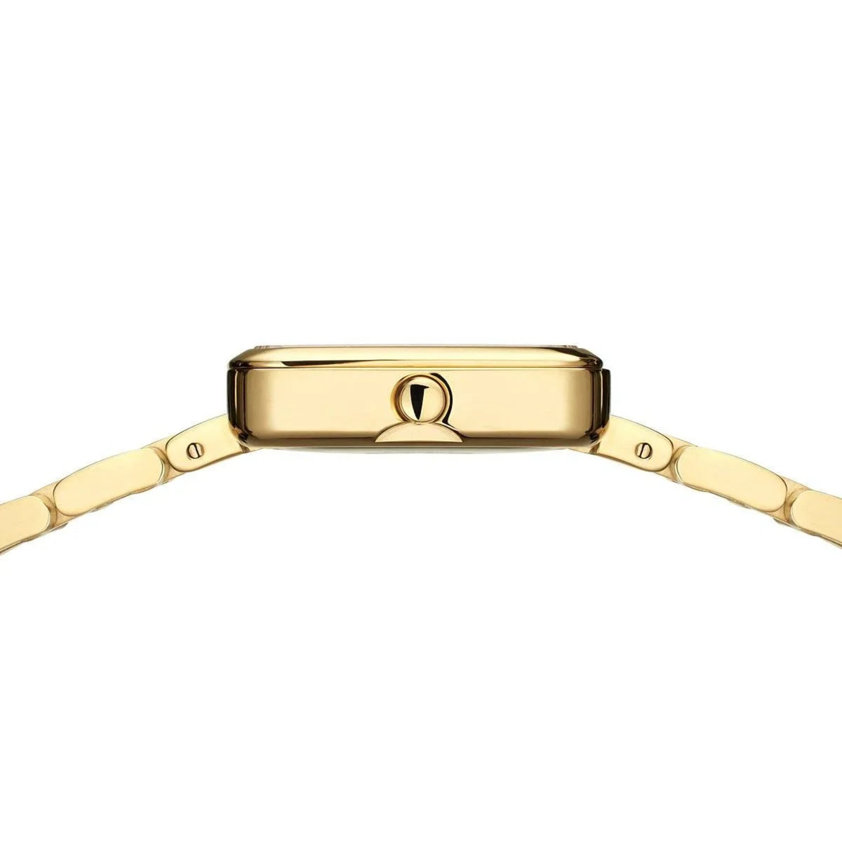 Bering Classic Rectangular Yellow PVD Quartz Watch 14520-734 - Michael Jones Jeweller