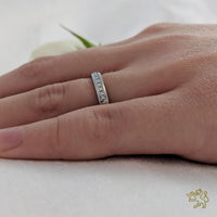 Princess Channel Bridal 0.27ct Diamond Platinum Ring