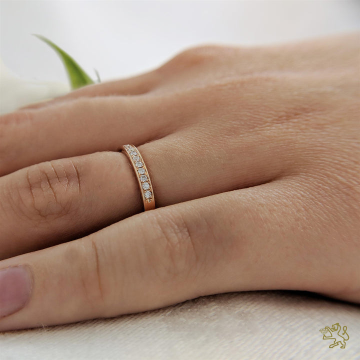 Memoire Classic Bridal 0.15ct Diamond Rose Gold Ring