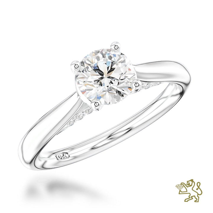 Oxford Solitaire 0.70ct G SI1 Diamond Platinum Ring - Michael Jones Jeweller