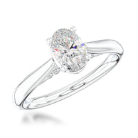 Oxford Oval Solitaire 0.60ct Diamond Platinum Ring