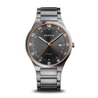 Bering Brushed Titamium Watch 15139-709