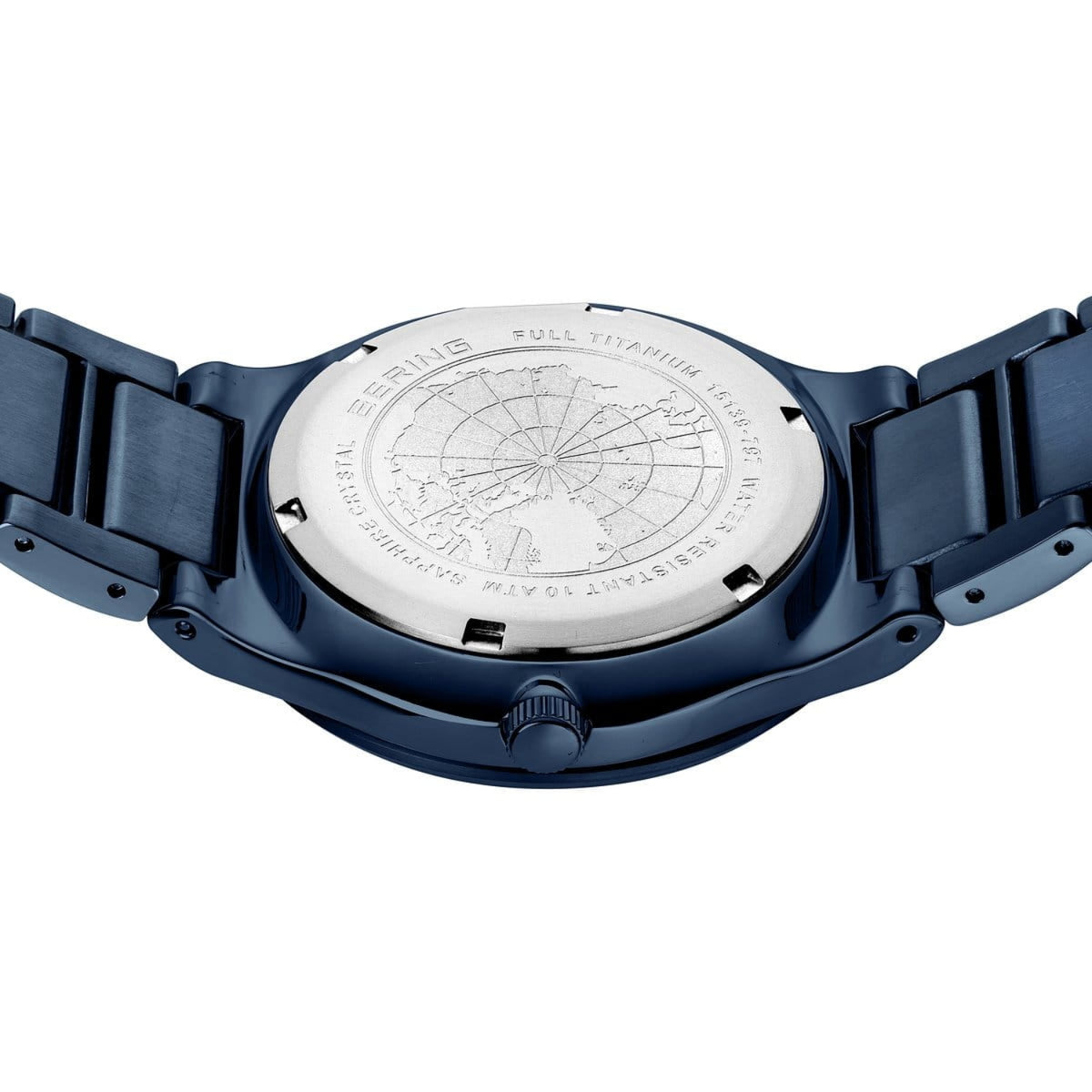 Bering Titanium Brushed Blue Quartz Watch 15139-797 - Michael Jones Jeweller