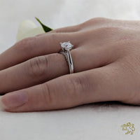 Oxford Solitaire 0.70ct G SI1 Diamond Platinum Ring - Michael Jones Jeweller