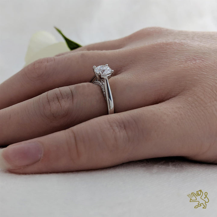 Oxford Solitaire 0.70ct G SI1 Diamond Platinum Ring - Michael Jones Jeweller