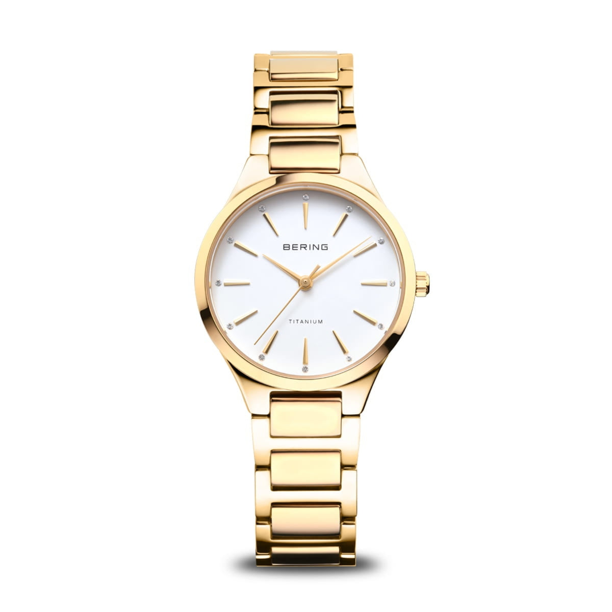 Bering Gold Plated Titanium Quartz Watch 15630-734 - Michael Jones Jeweller