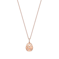 Fabergé Heritage Forever Quilted Egg Pendant 18ct Rose Gold & Diamond Set