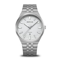 Bering Titanium 41mm Limited Edition White Guilloche Quartz Watch 16141-704
