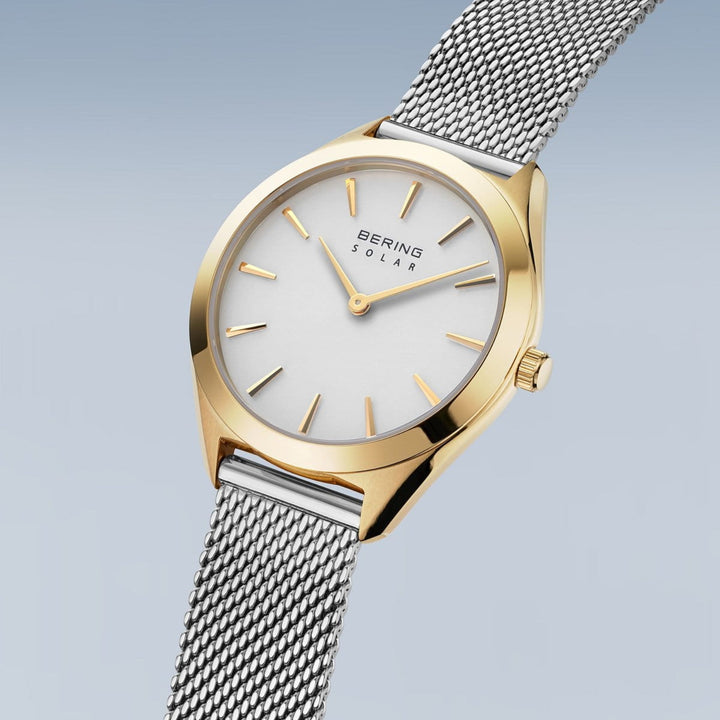 Berinf White Sunray Solar Watch 17331-010