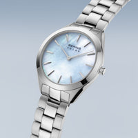 Bering Slim Blue Mother of Pearl Solar Watch 17331-707 - Michael Jones Jeweller