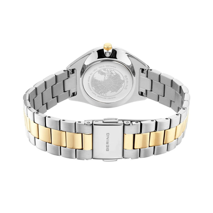 Bering Slim Mother Of Pearl Yellow PVD Solar Watch 17331-710