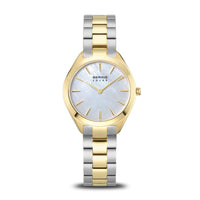 Bering Slim Mother Of Pearl Yellow PVD Solar Watch 17331-710