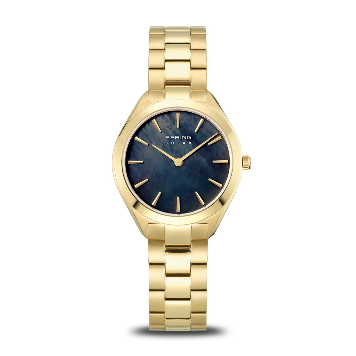 Bering Slim Black Mother of Pearl Solar Watch 17331-732 - Michael Jones Jeweller
