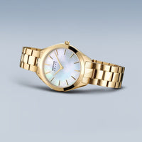 Bering Slim Mother of Pearl Solar Watch 17331-734