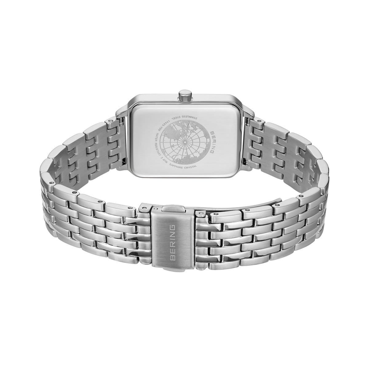 Bering Rectuangular Polished Quartz Watch 17423-700 - Michael Jones Jeweller