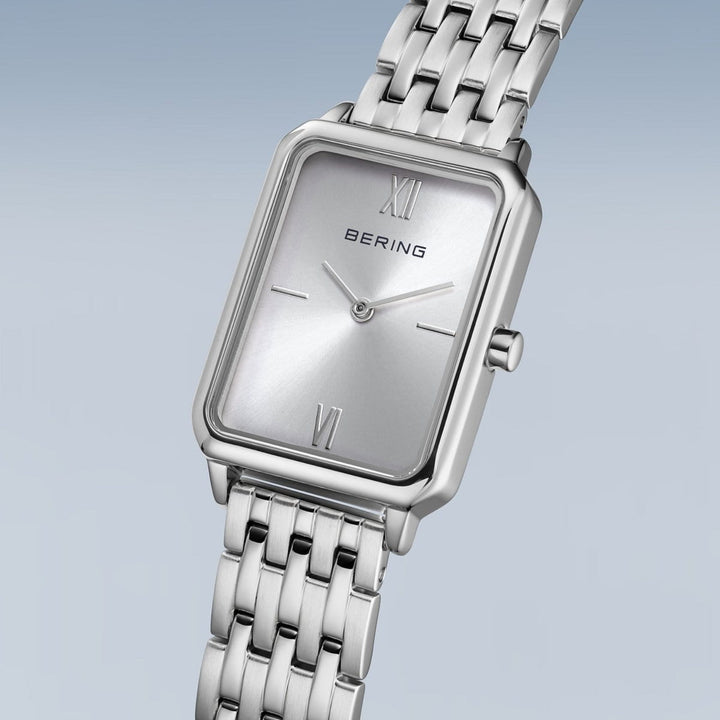 Bering Rectuangular Polished Quartz Watch 17423-700