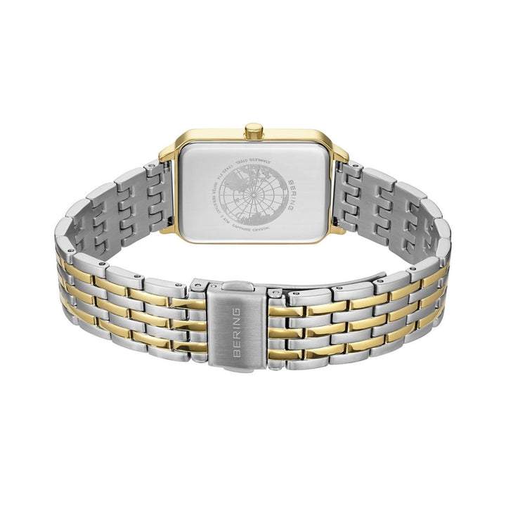 Bering Classic Rectangular Gold Plated Quartz Watch 17423-714