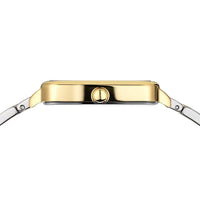 Bering Classic Rectangular Gold Plated Quartz Watch 17423-714