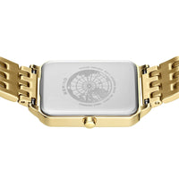 Bering Rectangular Yellow PVD Quartz Watch 17423-734