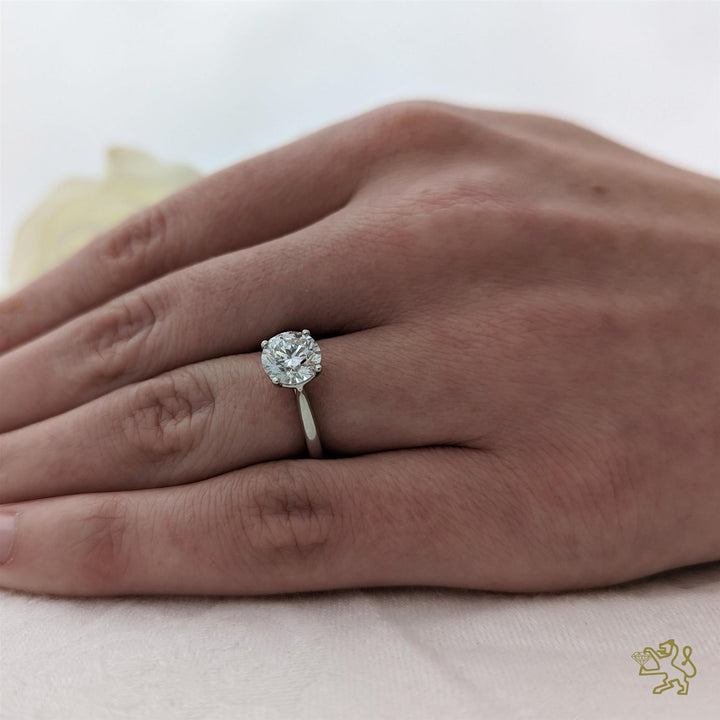 Classic Solitaire 2.00ct E VS1 Laboratory Grown Diamond Platinum Ring