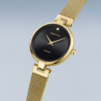 Bering Classic 24mm Gold Plated Quartz Watch 17724-332