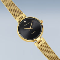 Bering Classic 24mm Gold Plated Quartz Watch 17724-332