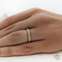 Memoire Classic Bridal 0.24ct Diamond Yellow Gold Ring - Michael Jones Jeweller