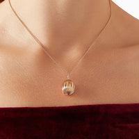Fabergé Heritage Forever 180 Anniversary Egg Pendant 18ct Rose Gold Diamond and Ruby - Michael Jones Jeweller