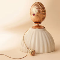 Fabergé Heritage 18ct Rose Gold Diamond and Ruby Forever 180 Anniversary Egg Pendant