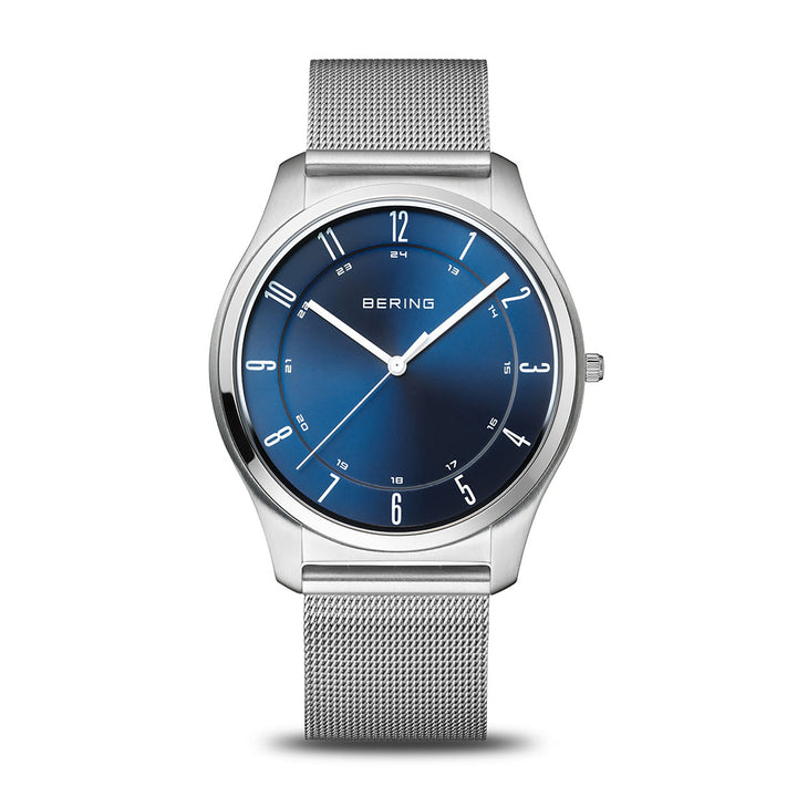 Bering Ultra Slim Polished/Brushed Silver Quartz Watch 18340-307 - Michael Jones Jeweller