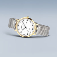 Bering Titanium Polished/Brushed Gold Quartz Watch 18634-010 - Michael Jones Jeweller