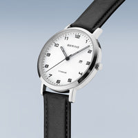 Bering Titanium Polished/Brushed Silver Quartz Watch 18634-404