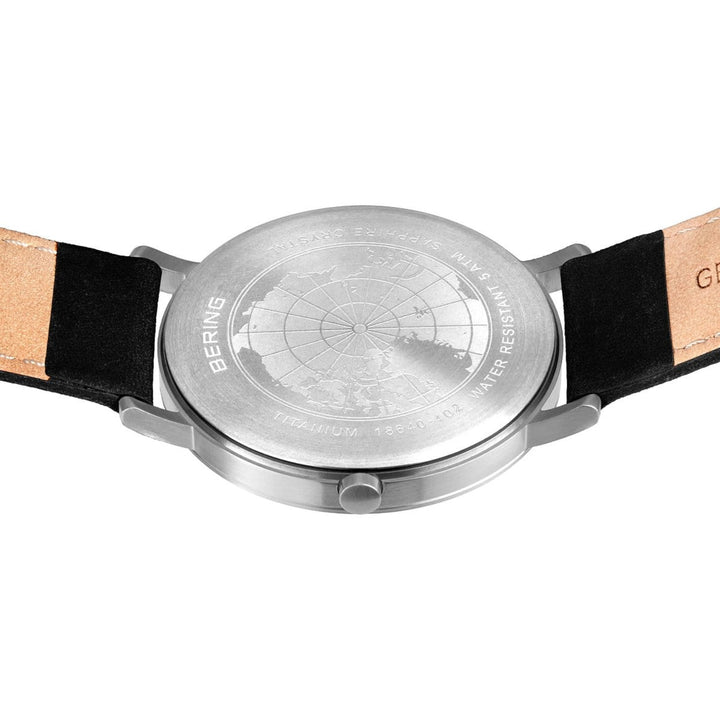 Bering Brushed Titanium Quartz Watch 18640-402