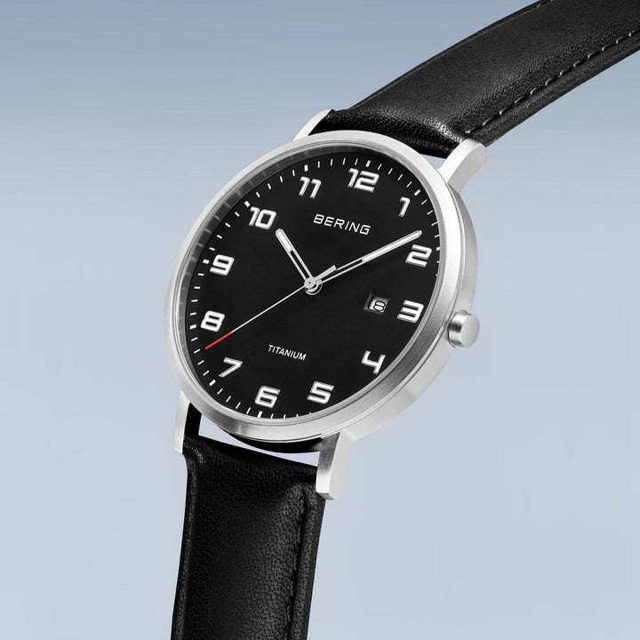 Bering Brushed Titanium Quartz Watch 18640-402