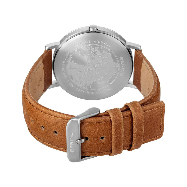Bering 40mm Titanium Quartz Watch 18640-567