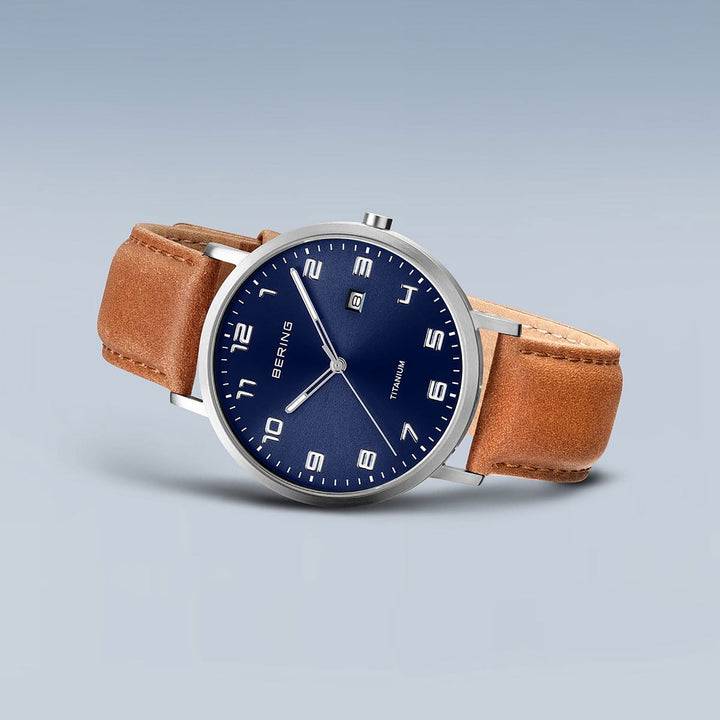 Bering 40mm Titanium Quartz Watch 18640-567
