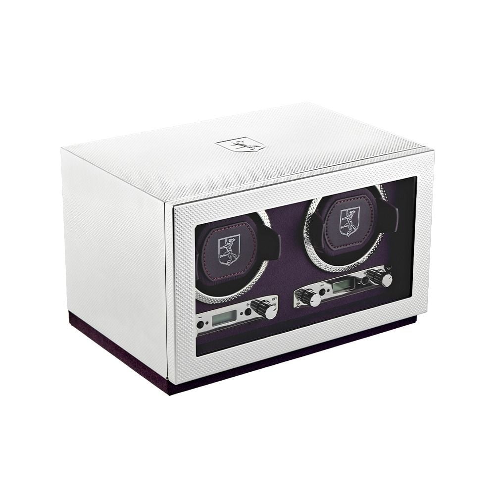 WOLF Silver 190th Anniversary Double Watch Winder - ONLINE EXCLUSIVE - Michael Jones Jeweller