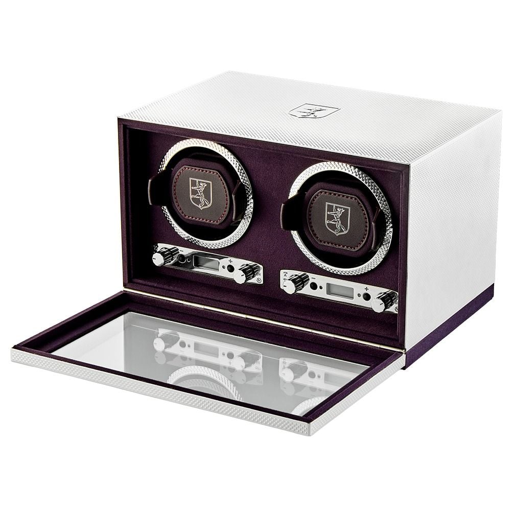 WOLF Silver 190th Anniversary Double Watch Winder - ONLINE EXCLUSIVE - Michael Jones Jeweller
