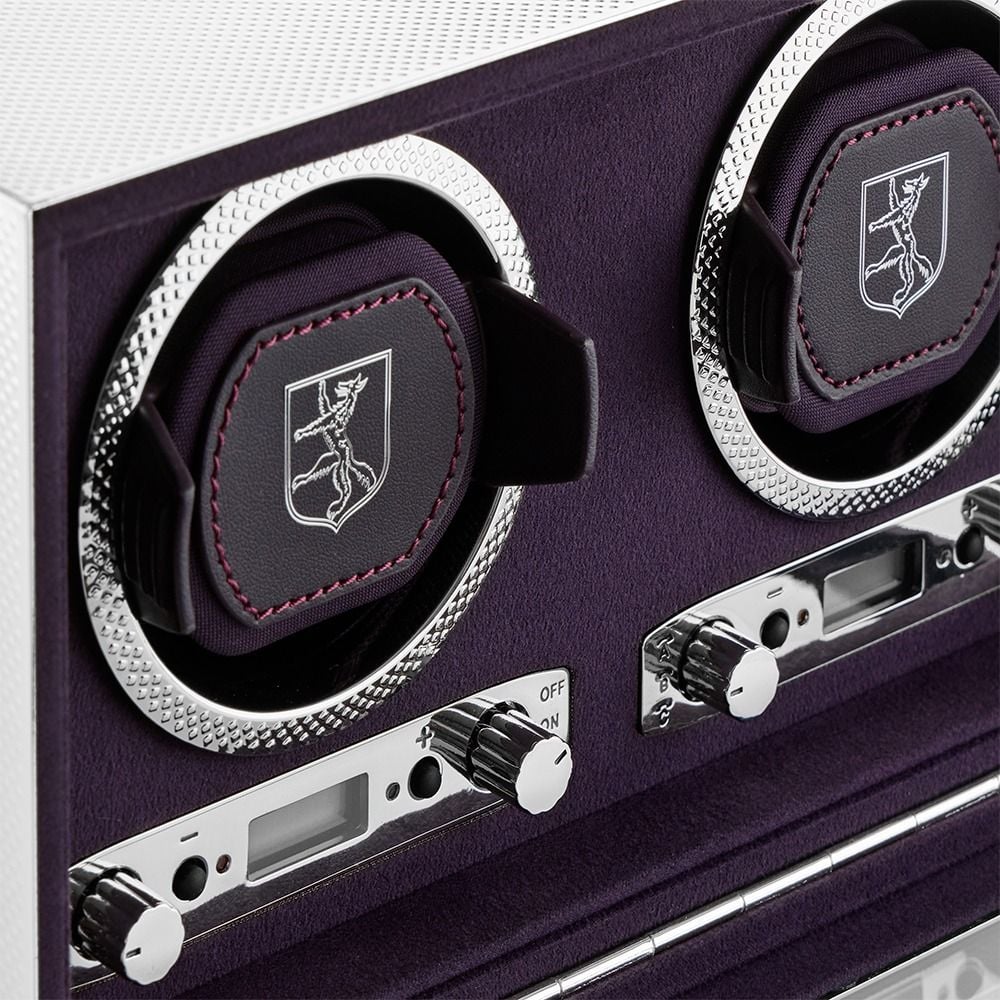 WOLF Silver 190th Anniversary Double Watch Winder - ONLINE EXCLUSIVE - Michael Jones Jeweller
