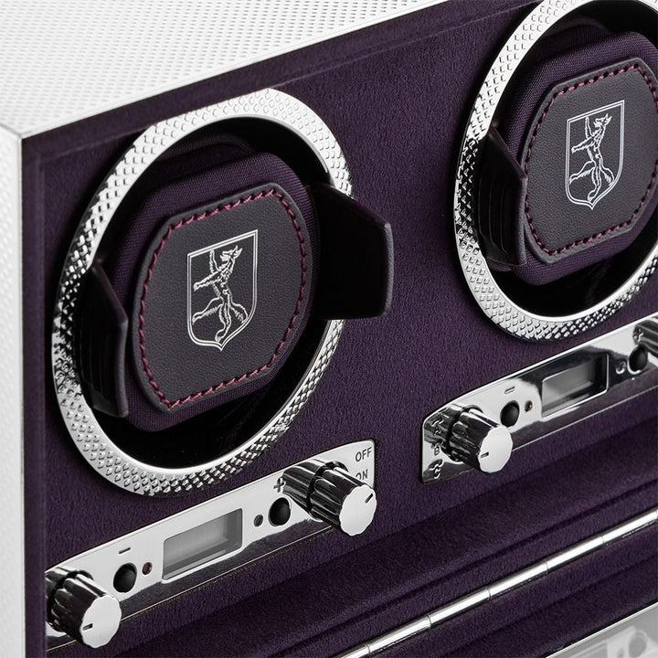 WOLF Silver 190th Anniversary Double Watch Winder - ONLINE EXCLUSIVE