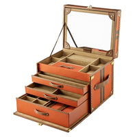 WOLF Ida 190th Anniversary Orange Trunk Jewellery Box - ONLINE EXCLUSIVE
